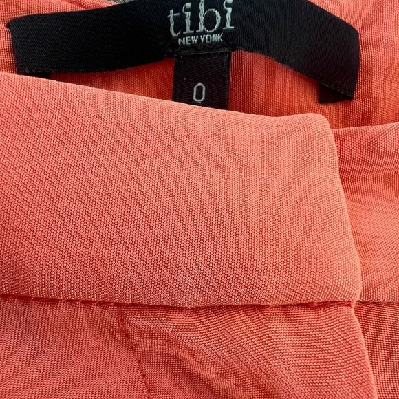 Tibi Silk Pants Orange Designer - Picture 3 of 10